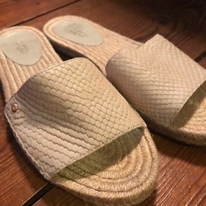 UGG snakeskin slide sandals